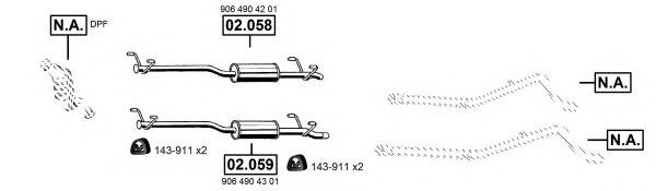 ASMET ME012535 Exhaust System